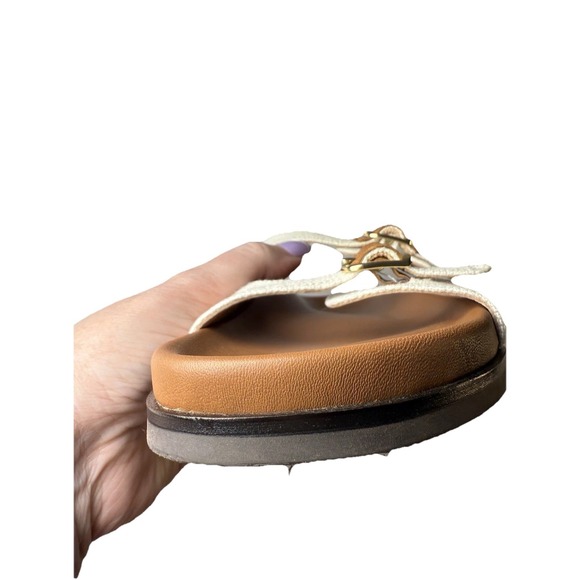 J.Crew New Colbie buckle sandals in canvas and leather size 10 - Picture 11 of 12